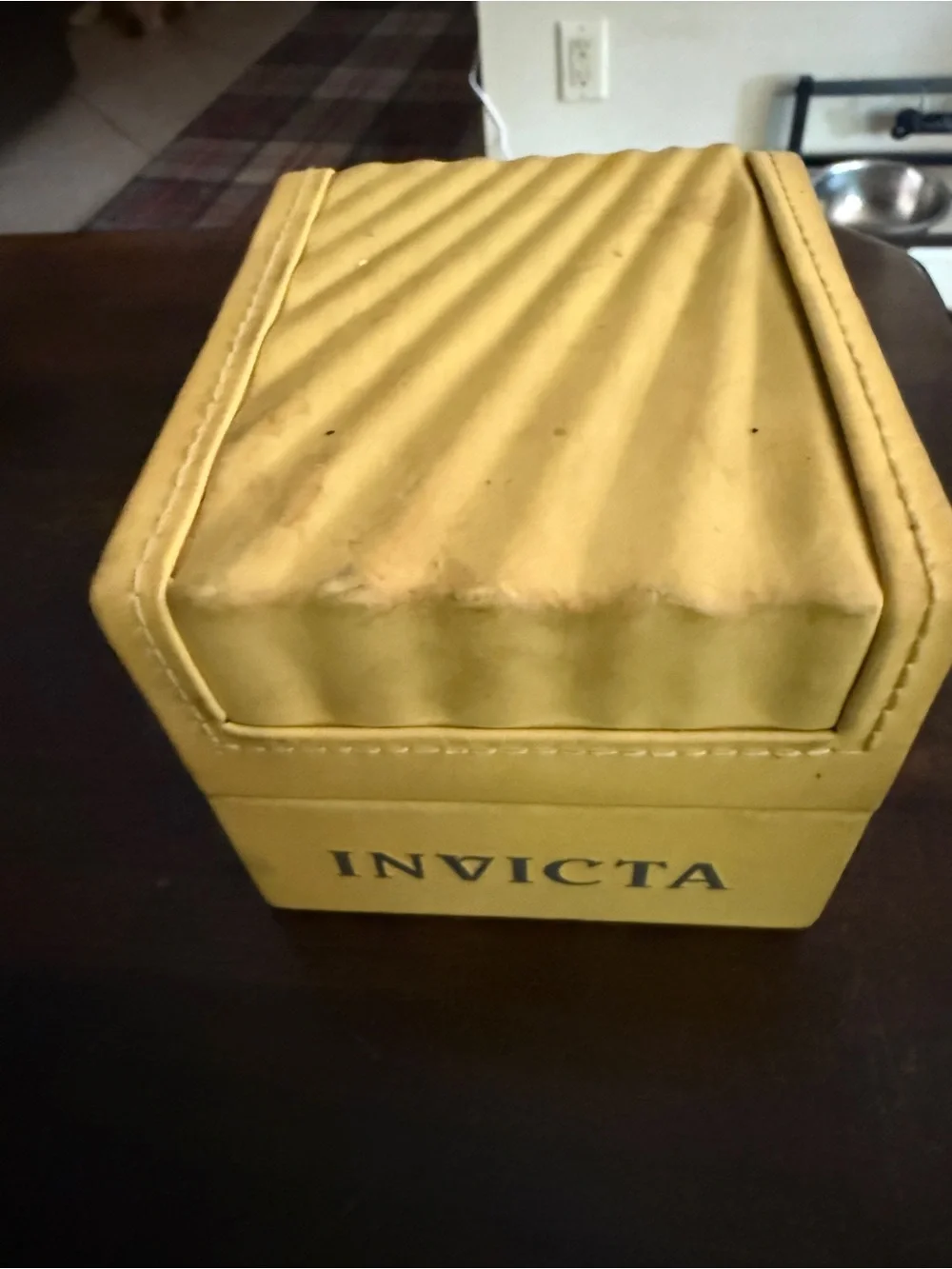 Invicta Silver Square Dial Chronograph Watch